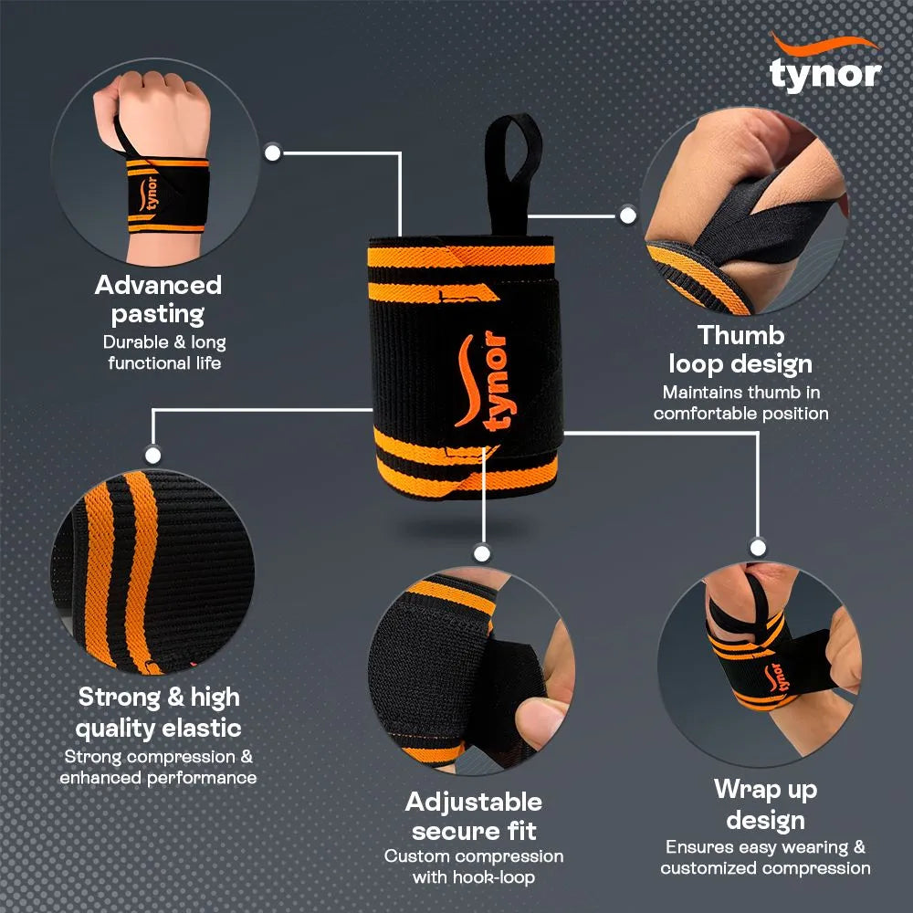 Tynor Wrist Wrap With Thumb Loop