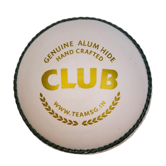 SG Club White Cricket Ball – (Pack of 1)