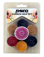 Synco Carrom Coins and Striker Blister Set
