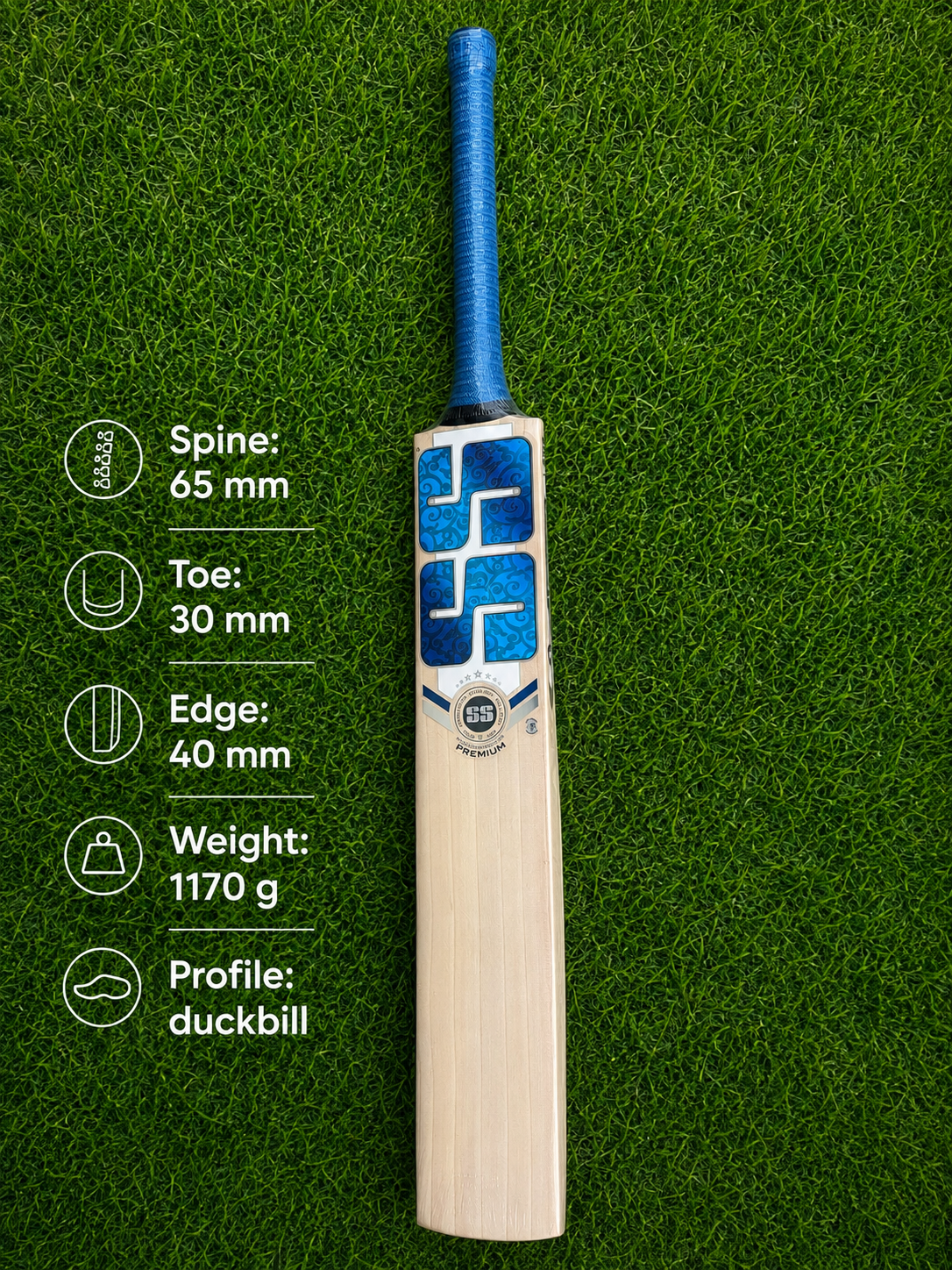 SS Premium English Willow Bat 1