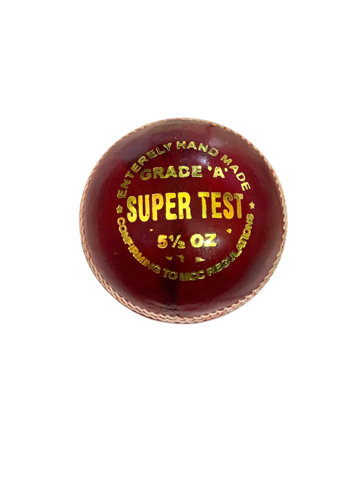Super Test Red Leather Ball