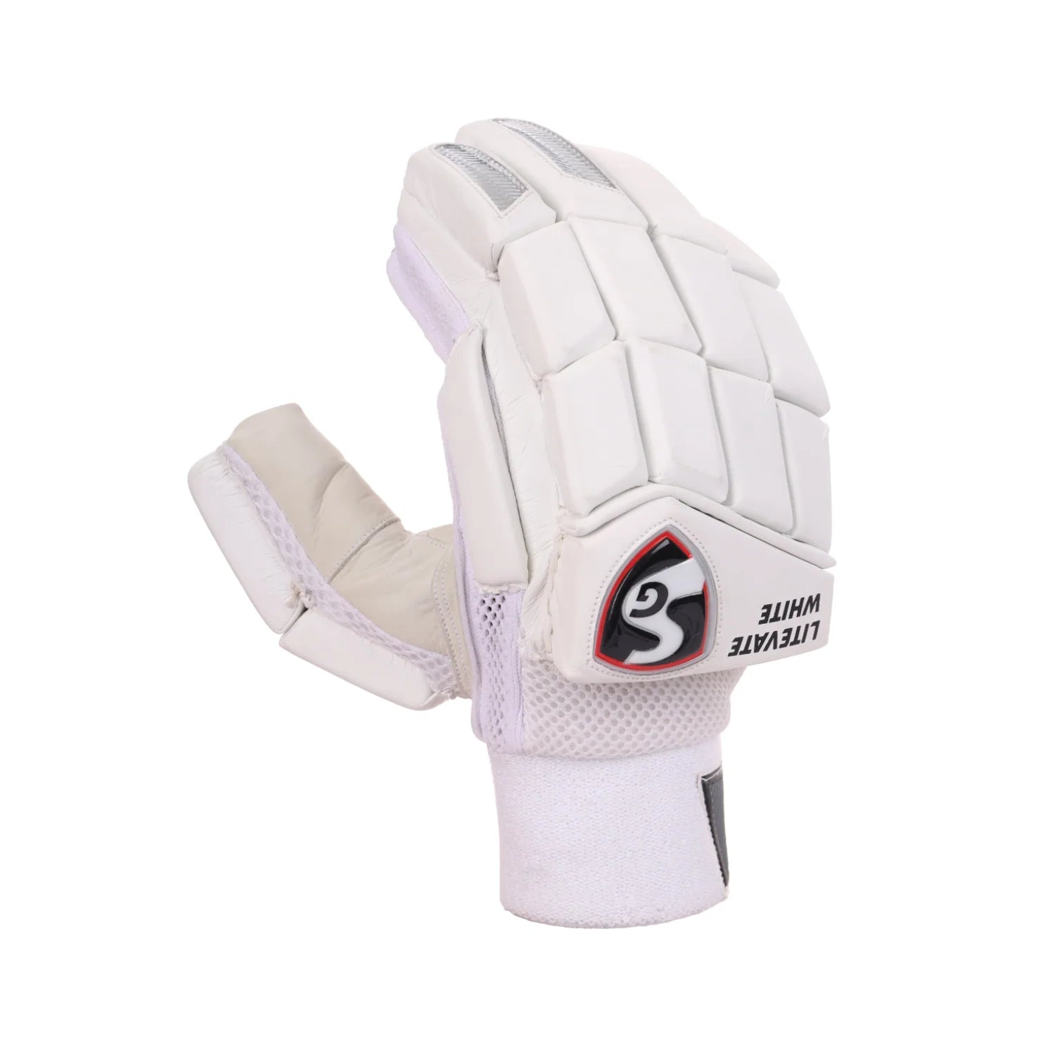 SG Litevate White Batting gloves KIDS RH