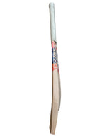 Cricket bat on a hexagonal tiled floor