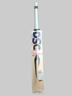 Crickets bat with DSC branding on a tiled floor