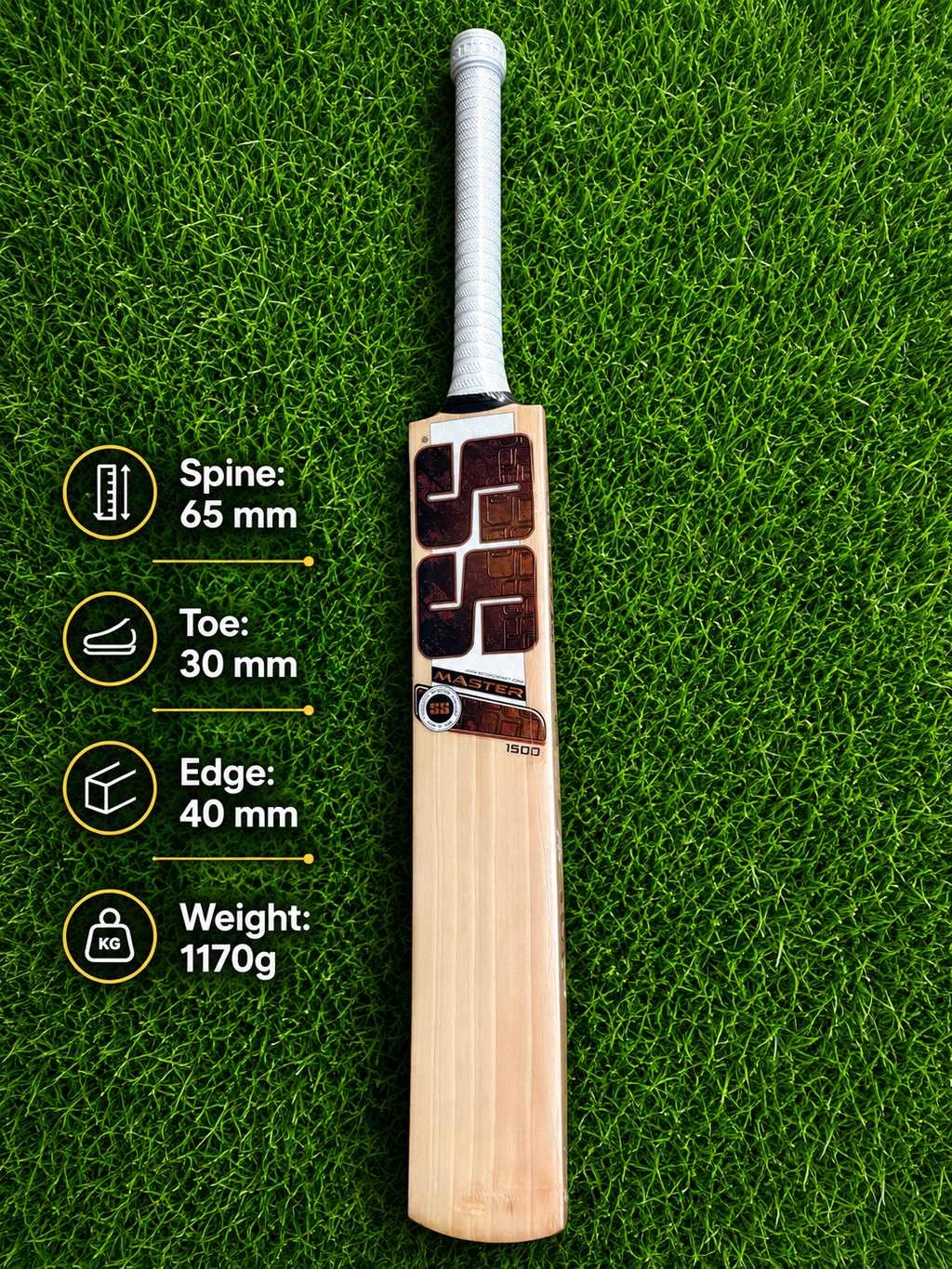 SS Master 1500 English Willow Bat 2