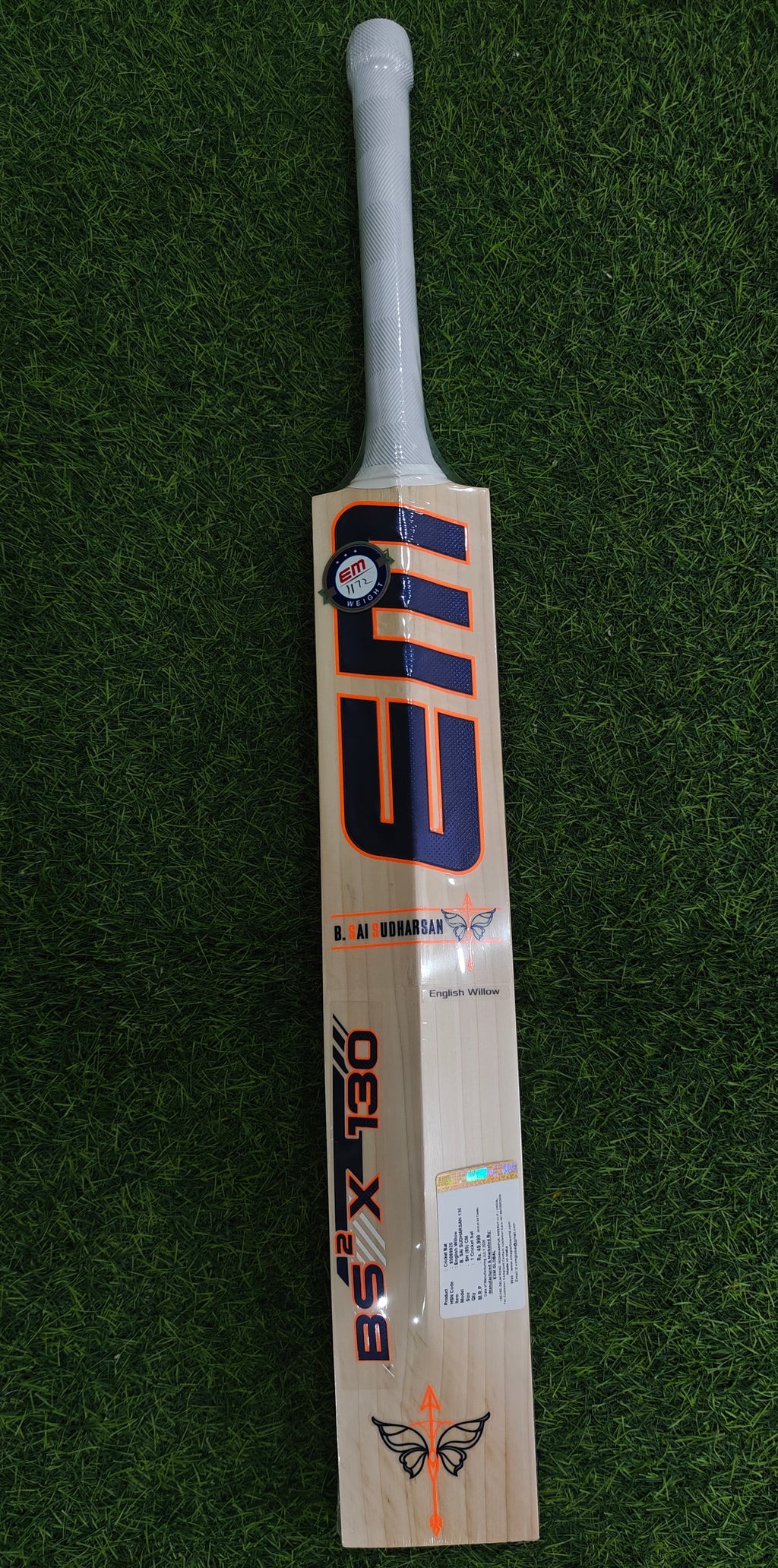EM BS² X 130 English Willow Cricket Bat-SH