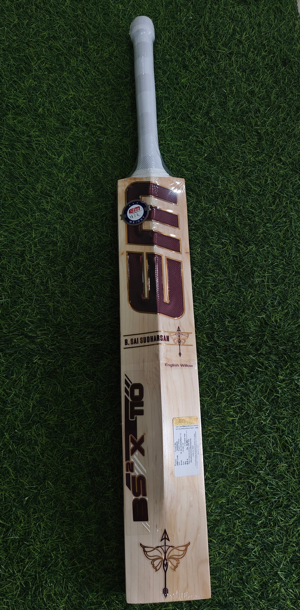 EM BS² X 110 English Willow Cricket Bat-SH