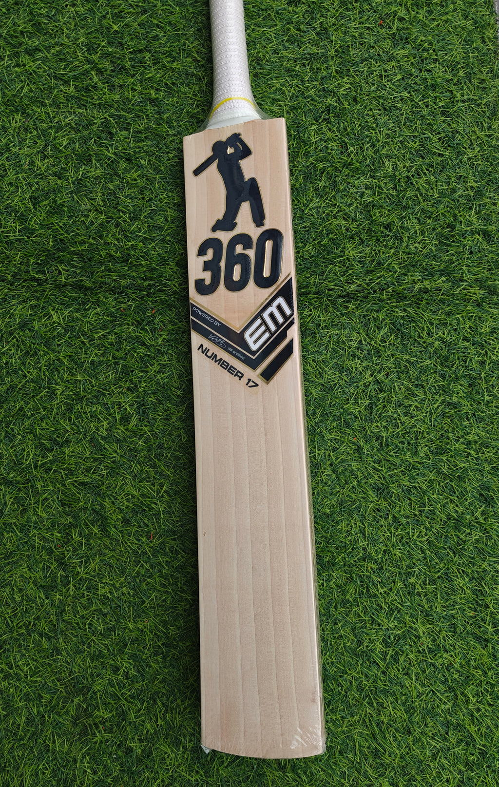 EM 360 NO.17 ENGLISH WILLOW CRICKET BAT-HARROW