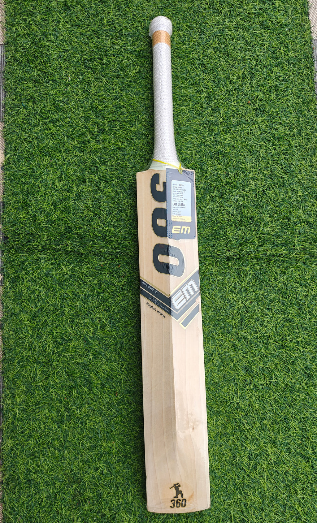 EM 360 NO.17 ENGLISH WILLOW CRICKET BAT-HARROW